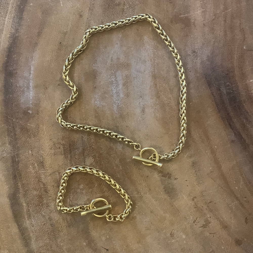 Wheatberry Chain Bracelet and necklace